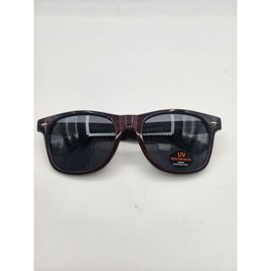 FedEx Wood Grain Wayfarer Sunglasses UV Protection One Size